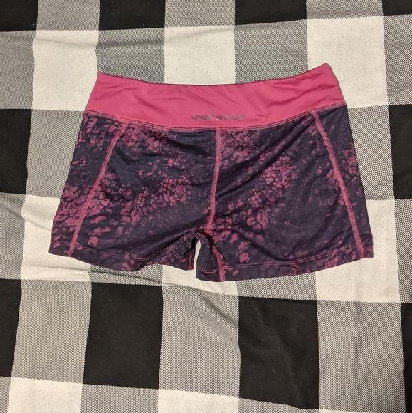 Under Armour pink patterns athletic shorts - Picture 1 of 2